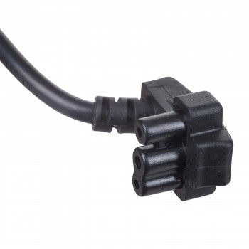 Akyga AK-NB-02A maitinimo laidas Dell nešiojamųjų kompiuterių adapteriams, CEE 7/7 į 3 kontaktų plokščią, 3x 0,5 mm², 1,5 m, juodas