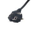 Akyga AK-NB-02A maitinimo laidas Dell nešiojamųjų kompiuterių adapteriams, CEE 7/7 į 3 kontaktų plokščią, 3x 0,5 mm², 1,5 m, juodas