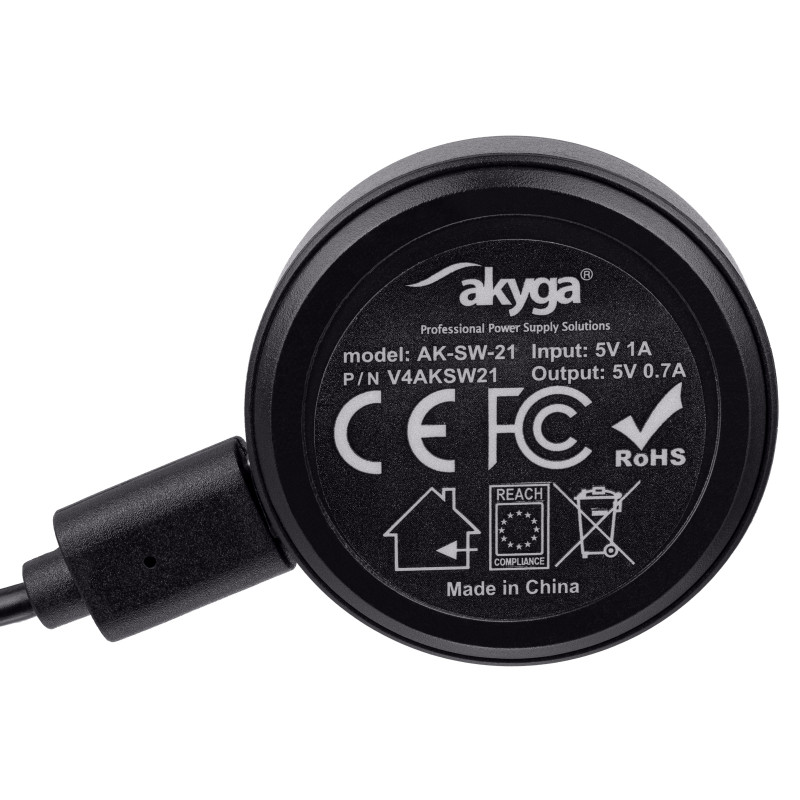 Akyga AK-SW-21 magnetinis įkroviklis, skirtas Huawei Watch GT, USB-C, su USB / USB-C kabeliu 1 m