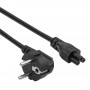 Akyga AK-NB-10A maitinimo kabelis CEE 7/7 – IEC C5, CCA 3x0,5 mm², 3 m, juodas