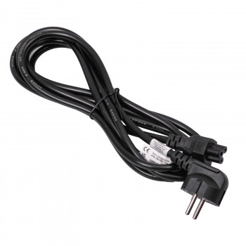 Akyga AK-NB-10A maitinimo kabelis CEE 7/7 – IEC C5, CCA 3x0,5 mm², 3 m, juodas