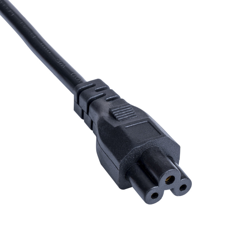Akyga AK-NB-10A maitinimo kabelis CEE 7/7 – IEC C5, CCA 3x0,5 mm², 3 m, juodas