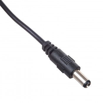 Akyga AK-DC-04 maitinimo kabelis USB-A kištukas – DC 5,5 x 2,5 mm kištukas, 0,8 m, juodas