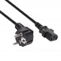 Akyga AK-PC-01S maitinimo laidas CEE 7/7 (Schuko) į IEC C13, 3x 1,5 mm² varis, 1,5 m, juodas