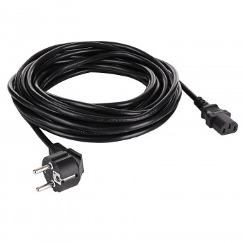 Akyga AK-PC-06S maitinimo kabelis CEE 7/7 (Schuko) – IEC C13, varis 3 x 1,5 mm², 3 m, juodas