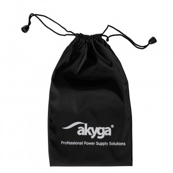 Akyga AK-AC-01 apsauginis dėklas nešiojamųjų kompiuterių maitinimo adapteriams, 220 x 135 mm, juodas