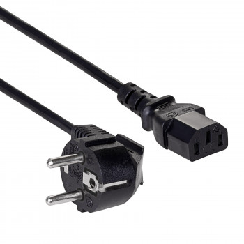 Akyga AK-PC-01A maitinimo kabelis CEE 7/7 (Schuko) – IEC C13, CCA 3 x 0,5 mm², 1,5 m, juodas
