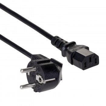 Akyga AK-PC-06C maitinimo kabelis CEE 7/7 (Schuko) – IEC C13, varis 3 x 1 mm², 3 m, juodas