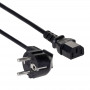 Akyga AK-PC-06C maitinimo kabelis CEE 7/7 (Schuko) – IEC C13, varis 3 x 1 mm², 3 m, juodas