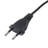 Akyga AK-OT-05A maitinimo kabelis su atviru galu CEE 7/16 (Europlug), varis 2 x 0,75 mm², 1,5 m, juodas