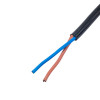Akyga AK-OT-05A maitinimo kabelis su atviru galu CEE 7/16 (Europlug), varis 2 x 0,75 mm², 1,5 m, juodas
