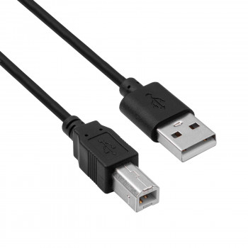 Akyga AK-USB-04 USB 2.0 spausdintuvo kabelis USB-A (M) į USB-B (M), 1,8 m, juodas