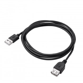 Akyga AK-USB-07 USB 2.0 prailginimo kabelis USB-A kištukas – lizdas, 1,8 m, juodas