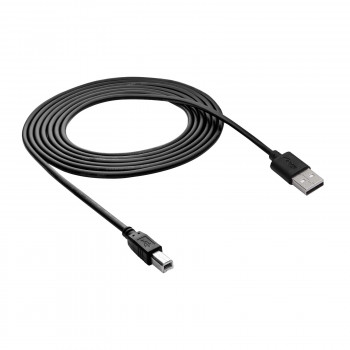 Akyga AK-USB-12 USB 2.0 spausdintuvo kabelis USB-A (M) į USB-B (M), 3 m, juodas