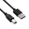 Akyga AK-USB-12 USB 2.0 spausdintuvo kabelis USB-A (M) į USB-B (M), 3 m, juodas