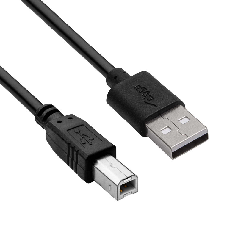 Akyga AK-USB-12 USB 2.0 spausdintuvo kabelis USB-A (M) į USB-B (M), 3 m, juodas