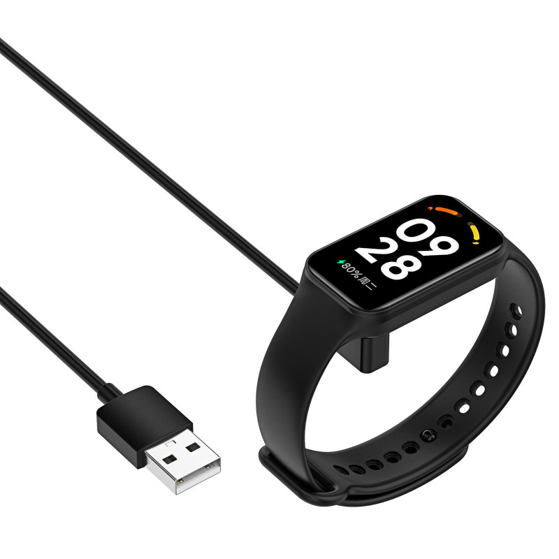 Akyga AK-SW-42 magnetinis įkrovimo kabelis, skirtas Xiaomi Redmi Watch 3 Lite / Redmi Watch 4 / Smart Band 8 Pro, USB, 1 m