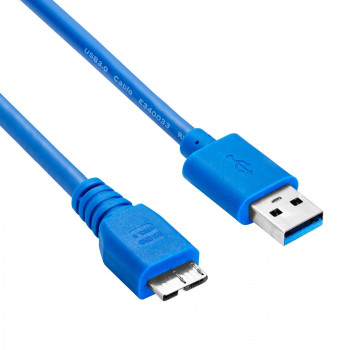 Akyga AK-USB-13 USB 3.0 kabelis USB-A (M) į Micro USB-B (M), 1,8 m, juodas