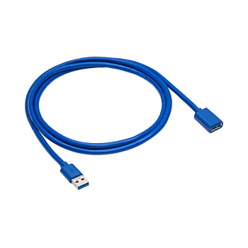 Akyga AK-USB-10 USB 3.0 prailginimo kabelis USB-A kištukas į lizdą, 1,8 m, juodas