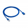 Akyga AK-USB-10 USB 3.0 prailginimo kabelis USB-A kištukas į lizdą, 1,8 m, juodas