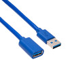 Akyga AK-USB-10 USB 3.0 prailginimo kabelis USB-A kištukas į lizdą, 1,8 m, juodas