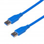 Akyga AK-USB-14 USB 3.0 kabelis USB-A (M) į USB-A (M), 1,8 m, mėlynas