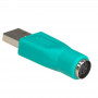 Akyga AK-AD-14 USB-A (F) į PS/2 (M) adapteris, žalias