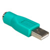 Akyga AK-AD-14 USB-A (F) į PS/2 (M) adapteris, žalias