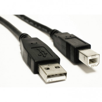 Akyga AK-USB-18 USB 2.0 spausdintuvo kabelis USB-A (M) į USB-B (M), 5 m, juodas