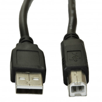 Akyga AK-USB-18 USB 2.0 spausdintuvo kabelis USB-A (M) į USB-B (M), 5 m, juodas