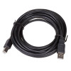 Akyga AK-USB-18 USB 2.0 spausdintuvo kabelis USB-A (M) į USB-B (M), 5 m, juodas