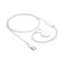 Akyga AK-SW-43 įkrovimo kabelis, skirtas Apple Watch Ultra 2 / Series 9/8/7/6/5/4/3/2/1, su Lightning jungtimi, USB, 1 m, baltas