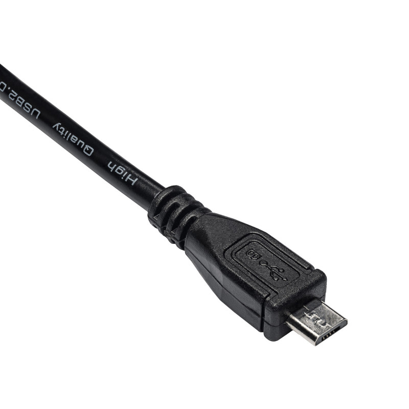 Akyga AK-USB-21 USB 2.0 kabelis USB-A (M) į Micro USB-B (M), 1 m, juodas