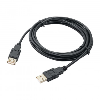 Akyga AK-USB-19 USB 2.0 prailginimo kabelis USB-A (M) į USB-A (F), 3 m, juodas