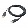 Akyga AK-USB-19 USB 2.0 prailginimo kabelis USB-A (M) į USB-A (F), 3 m, juodas