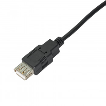 Akyga AK-USB-19 USB 2.0 prailginimo kabelis USB-A (M) į USB-A (F), 3 m, juodas