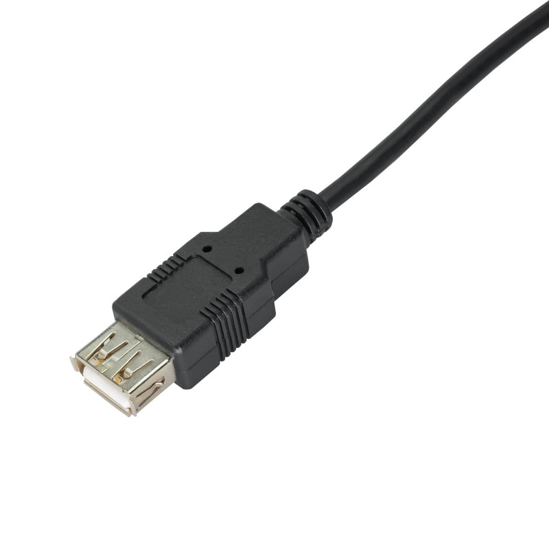 Akyga AK-USB-19 USB 2.0 prailginimo kabelis USB-A (M) į USB-A (F), 3 m, juodas