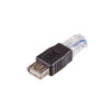 Akyga AK-AD-27 USB-A (F) į RJ45 (M) adapteris, juodas