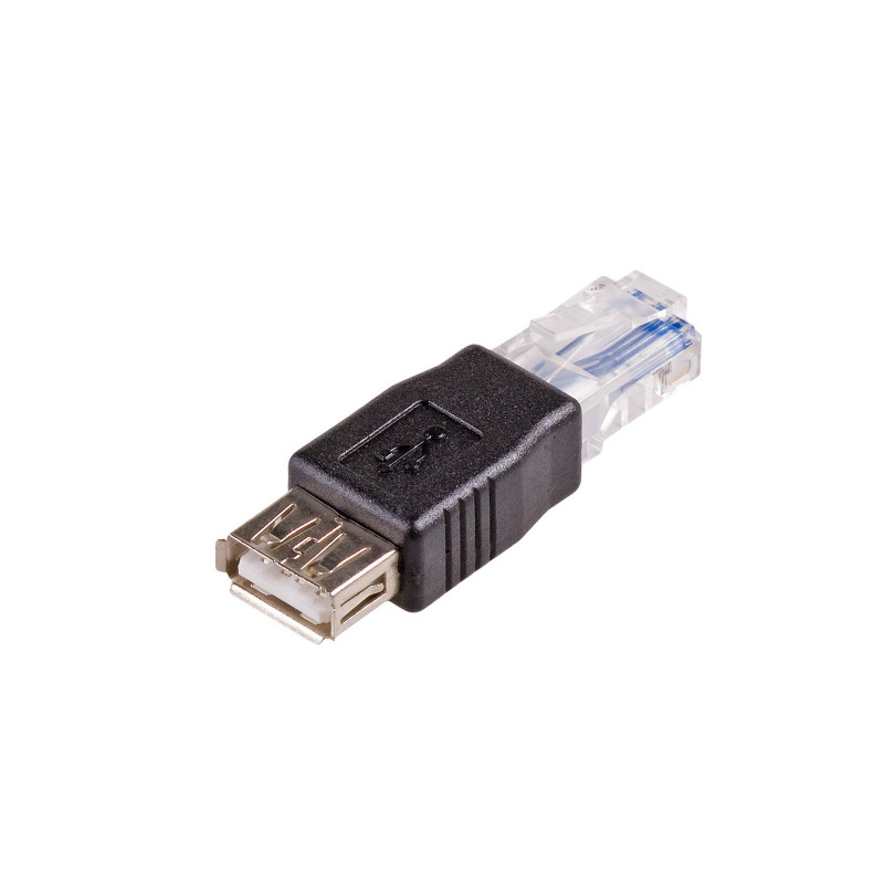 Akyga AK-AD-27 USB-A (F) į RJ45 (M) adapteris, juodas