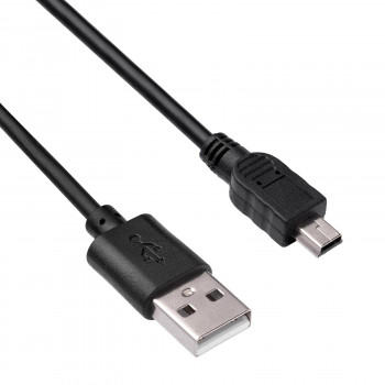 Akyga AK-USB-22 USB 2.0 kabelis USB-A (M) į Mini USB-B 5-pin (M), 1 m, juodas