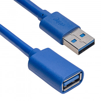 Akyga AK-USB-28 USB 3.0 prailginimo kabelis USB-A (M) į USB-A (F), 1 m, juodas