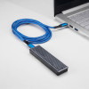 Akyga AK-USB-38 USB-C – USB-C kabelis, USB 2.0, 100 W, 1,8 m, mėlynas