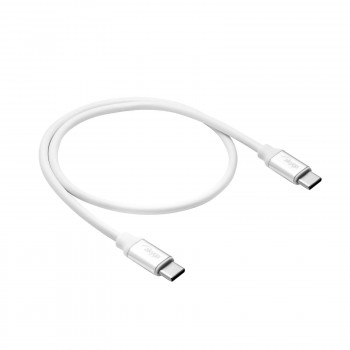 Akyga AK-USB-39 USB-C – USB-C kabelis, USB 2.0, 60 W, 0,5 m, baltas