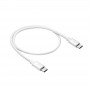 Akyga AK-USB-39 USB-C – USB-C kabelis, USB 2.0, 60 W, 0,5 m, baltas