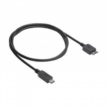 Akyga AK-USB-44 micro USB B 3.0 – USB-C kabelis, USB 3.1, 5 Gbps, 15 W, 1 m, juodas
