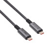Akyga AK-USB-45 USB-C – USB-C pintas kabelis, USB4, 40 Gbps, 240 W, 1 m, pilkas