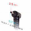 Akyga AK-ND-23 nešiojamojo kompiuterio įkroviklis 19 V / 2,1 A, 40 W, 2,5 x 0,7 mm, 1,2 m, skirtas ASUS