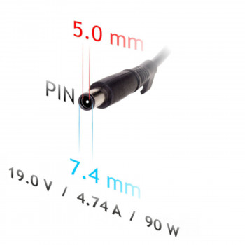 Akyga AK-ND-32 automobilinis nešiojamojo kompiuterio įkroviklis 19 V / 4,74 A, 90 W, 7,4 x 5,0 mm + kaištis, skirtas HP