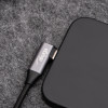 Akyga AK-USB-54 USB-C – USB-C pintas kabelis su kampiniu kištuku, USB 2.0, 60 W, 1 m, juodas