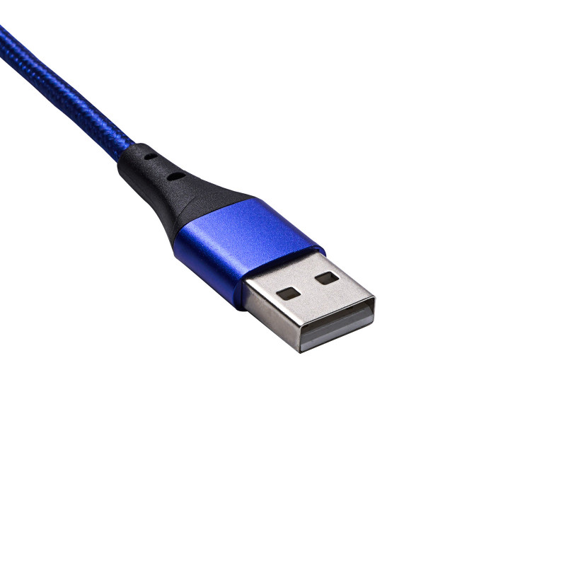 Akyga AK-USB-42 USB-A – USB-C magnetinis kabelis, USB 2.0, 18 W, 1 m, mėlynas